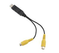 Haofy Adaptateur de Sortie Vidéo USB Double Ports pour Autoradios écrans d'appui-tête Convertisseur CVBS Plug and Play avec compatibilité Universelle Conception Compacte et Légère pour la Famille