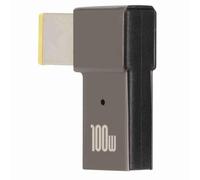 Haofy Adaptateur USB C vers Pointe Fine, Convertisseur de Charge PD en Alliage d'aluminium 100 W 5 A pour ThinkPad, Puce Intelligente USB C Femelle Adaptateur d'alimentation pour Ordinateur Portable
