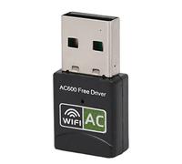 Haofy Adaptateur USB WiFi, Adaptateur Réseau ABS Double Bande 600 Mbps avec Mode AP et Configuration sans Lecteur, pour Ordinateur Portable de Bureau sous OS X, USB 2,4 G 5,8 G