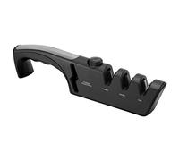 Haofy Aiguiseur de Couteaux avec Abrasif diamanté, Système Réglable en 3 étapes pour un Meulage Grossier, Fin et Super Fin, Conception Ergonomique pour une Utilisation à Droite ou à Gauche pour la