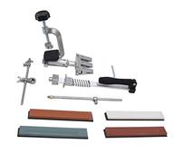 Haofy Aiguiseur de Couteaux avec Guide à Angle Constant, Pierre à Aiguiser Double Face en Acier Inoxydable pour un Contrôle Précis des Bords, Petite Cuisine, Vie en Camping-car, Utilisation