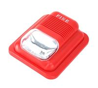 Haofy Alarme Incendie Sonore et Lumineuse, Sirène Stroboscopique 12/24 V CC avec LED, Système d'alerte Klaxon 105 DB pour Les Notifications de sécurité, Plage de Température 14-122 °F