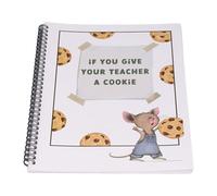 Haofy Albums Livre Cadeau d'Appréciation Papier Premium Souvenir personnalisé pour l'éducateur Merci Si Vous Donnez à Votre Professeur un Cookie Appréciation de l'enseignant Nan