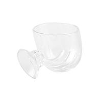 Haofy Alimentation des Aliments de Poisson, Transparent en Acrylique à Poisson à de la Saumure de Crevette de Crevettes en Verre Tasse d'alimentation pour l' du Sang avec des Ventouses, Attire