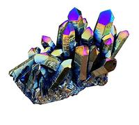 Haofy Amas de Cristaux Arc-en-Ciel, Pierre de Cristal Naturelle pour la Décoration Intérieure, Guérison énergétique, Aide à la Méditation, Idée Unique (Ange)