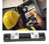 Haofy Ampèremètre Numérique Shunt 50A 75mV Résistance Compacte de Shunt de Courant de Précision pour Extension de Compteur de Panneau Mesure Précise pour les Systèmes de Batterie et les Ateliers (50A)