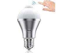 Haofy Ampoule Détecteur de Mouvement E27, 9W Ampoule de Capteur LED Blanc Froid, Ampoule de Commutateur Intelligent pour Salle de Bains/Escalier/Oorte Avant/Garage