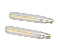 Haofy Ampoule Tube LED T20x120 4 W E14 2300 K Lumière Chaude - Filament Vintage sans Scintillement, économie d'énergie 25 000 Heures, Lot de 2 pour Chambre, Salon, éclairage de Bureau (Transparent)