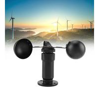 Haofy Anémomètre de Vitesse du Vent, Capteur de Vitesse du Vent en Alliage d'aluminium avec Conception à Trois Coupelles, Plage de Mesure 0-30 M/s pour la Météorologique et l'