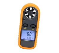 Haofy Anémomètre Numérique Portable, Compteur de Température et de Vitesse du Vent avec écran LCD pour les études Météorologiques et les Praticiens des Sports de Plein Air