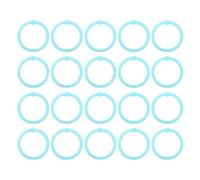 Haofy Anneaux à Feuilles Mobiles en Plastique Flexibles et Durables de 30 Mm pour Documents, 20 Anneaux de Reliure pour L'organisation des Fichiers de Bureau et le Stockage D'albums Photos de