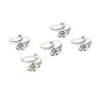 Haofy Anneaux de Tension au Crochet en Acier Inoxydable, Anneaux de Doigt de Conception Ouverte pour les Femmes Artisanes - 5 Pièces à Tricoter Confortables pour le Crochet, le Tressage et les