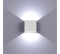 Haofy Appliques Murales LED Murales, Lampe en Aluminium Haute luminosité avec Lumière Douce pour Chambre à Coucher et Hôtel (Lumière blanche blanche)