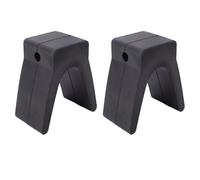 Haofy Arrêt d'arc de Remorque de Bateau 2 Pouces, 2 Pièces, Bloc V en Caoutchouc pour Yacht Kayak avec Matériau Durable Anti-Coupure pour Une Installation Sécurisée