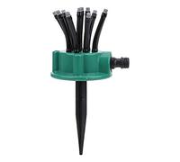 Haofy Arroseur Automatique de Jardin Rotatif à 360 Degrés, Outil d'irrigation Multi-têtes en Plastique ABS, Distribution d'eau Efficace pour Pelouses et Potagers