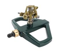 Haofy Arroseur de Jardin, Arroseur Rotatif Réglable à 360 Degrés avec Base en Métal pour l'irrigation de la Pelouse et Le Jeu des Enfants (Yellow)