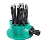 Haofy Arroseur D'irrigation de Jardin 12 Buses Flexibles en Forme de Nouilles, Pulvérisation Réglable pour Les Terres Agricoles, Les Champs de Légumes, L'arrosage de la Pelouse, 80 PSI