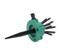 Haofy Arroseur Rotatif à 360 Degrés, Outil d'irrigation Multi-têtes Flexible en ABS pour Jardins, Facile à Installer avec 12 Pulvérisateurs pour Un Arrosage Efficace