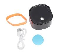 Haofy Atomiseur de Grains de café, Pulvérisateur électrique Rechargeable par USB pour élimination Statique avec Base Magnétique et Couvercle en Silicone pour Moulin à café (BLACK)