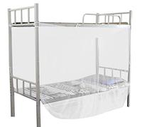 Haofy Auvent de Lit superposé, Moustiquaire pour Lit 4 Poteaux d'angle Lit superposé Rideau de Lit superposé, Blanc (150x195x170cm)