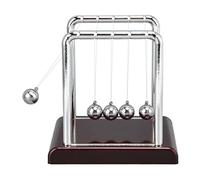 Haofy Balance Pendule Ball Metal Physics Science Toy Office Decoration Stress Stressing Relief Educational ABS Metal Desktop Game for Students Black (Fondation Rouge)