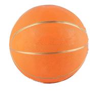 Haofy Ballon de Basket-Ball en Caoutchouc pour Enfants, Taille Précise 5, Balle D'entraînement Durable à Texture Granulaire pour Enfants, Bords Dorés Orange