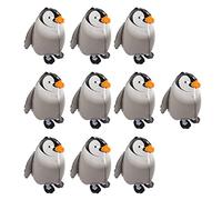Haofy Ballons Pingouin en Aluminium de Couleur Vive, 10 Pièces, Design Debout pour Fête Prénatale, Décoration de Fête, Réunion de Famille