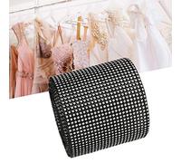 Haofy Bande de Maille de Ruban de, Garniture Scintillante en Cristal de 9m à 24 Rangées pour Mariage, Artisanat de Bricolage, Décoration de Vacances, Plusieurs Couleurs (BLACK)