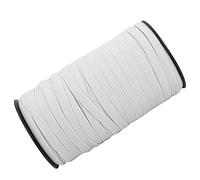 Haofy Bande élastique Robuste 8 Mm de Large 100 Mètres élastique à Couture à Plat pour Les Vêtements Bricolage, Habitant, Artisanat, Gain (M)