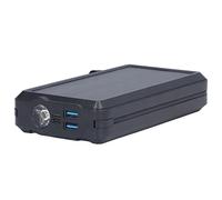 Haofy Banque d'énergie Solaire 30 000 MAh Monocristallin pour Camping en Plein Air, Randonnée - Chargeur Portable Haute capacité avec 4 Câbles Intégrés, Lumière LED, Prêt en Cas d'urgence