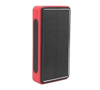 Haofy Banque D'énergie Solaire 50000mAh Charger Portable en Alliage en Alliage en Aluminium avec Lampe de Poche LED 3 Ports USB Eau pour Les Urgences de Randonnée en Camping (Rouge)