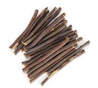 Haofy Bâtonnets à Mâcher en Bois de Pommier pour Hamster, Jouet de Meulage de Dents Durable pour Lapins et Hamsters, Bâtonnets de Pomme 100% Naturels pour Petits Animaux de Compagnie, 150 G