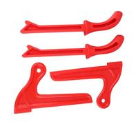 Haofy Bâtons Poussoirs de sécurité Professionnels pour le Travail du Bois, Ensemble de 4 Outils en Plastique de Haute qualité, Conception Ergonomique pour Scie à Table, Orange/rouge (rouge)
