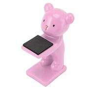 Haofy Bear Watch Stand fabriqué à la Main en Résine 3D avec un Design Moderne pour la Décoration du Bureau à Domicile, Affichage de Petits Accessoires, Idée (PINK)