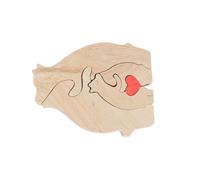 Haofy Bears Family Puzzle en Bois Exquis Ours d'art personnalisé Maman Papa Enfants Noël