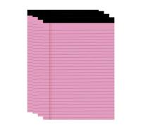 Haofy Blocs Notes Lignés Larges Colorés, Cahiers Format Juridique, 4 Pack, 8,43 X 11,65 in, for Bureau, école, Prise de Notes (4 pièces 21,4x29,6 cm 50 pages)