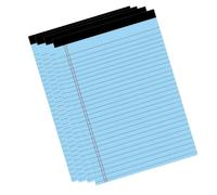 Haofy Blocs Notes Lignés Larges Colorés, Cahiers Format Juridique, 4 Pack, 8,43 X 11,65 in, for Bureau, école, Prise de Notes (4 pièces 21,4x29,6 cm 50 pages)