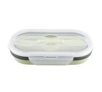 Haofy Bo?te ¨¤ lunch en silicone pliable de qualit¨¦ alimentaire, portable pour rangement nourriture, compatible ondes, lave-vaisselle et r¨¦frig¨¦rateur. Id¨¦ale travail, voyage, camping