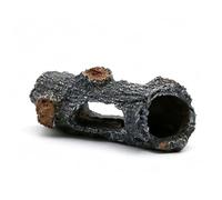 Haofy Bois flotté Naturel pour Décorations D'aquarium de Poissons 3.94x2.2x1.65 Pouces Décor D'aquarium pour Que Les Poissons Se Cachent et S'échappent (Trou d'écorce Rond)