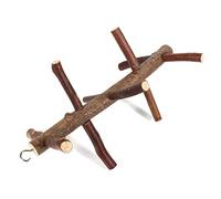 Haofy Bois Petit Oiseau Perch, écorce de Bois échelle Rotative 10 Branches Sautant Le Jouet de Perchoir pour Les Perruches Parakeet Pochette Pochette Cocure Conure, il Ressemble à Un Vrai Arbre