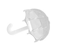 Haofy Boîte à Bonbons en Forme de Parapluie Exquise, Coffrets Cadeaux en Plastique pour Stocker des Chocolats, Mini Cosmétiques, Célébrations D'anniversaire, 12 Pièces (WHITE)