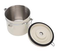 Haofy Boîte à café Hermétique en Acier Inoxydable 304 avec Valve CO2 et Cuillère pour café Moulu, thé, Stockage d'épices pour Garde-manger de Cuisine, Vie en Camping-car, Usage Quotidien (Petit 1.2L)