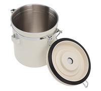 Haofy Boîte à café Hermétique en Acier Inoxydable 304 avec Valve CO2 et Cuillère pour café Moulu, thé, Stockage d'épices pour Garde-manger de Cuisine, Vie en Camping-car, Usage Quotidien (Moyen 1.5L)