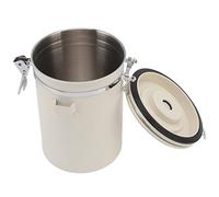 Haofy Boîte à café Hermétique en Acier Inoxydable 304 avec Valve CO2 et Cuillère pour café Moulu, thé, Stockage d'épices pour Garde-manger de Cuisine, Vie en Camping-car, Usage Quotidien (Grand 1.8L)