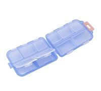 Haofy Boîte à Médicaments 10 Compartiments, Organiseur Hebdomadaire de Pilules en Plastique 7 Jours avec Boucle de Verrouillage Sécurisée - Étui à Pilules Portable pour les Voyages, les Affaires