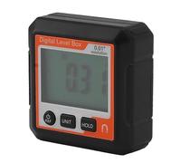 Haofy Boîte de Niveau Numérique, Mesure d'angle à 360 ° avec Verrouillage des Données et Rapporteur de Base Magnétique pour les Travaux de Menuiserie, de Construction et de Maçonnerie (rouge et