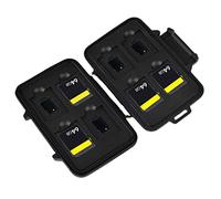 Haofy Boîte de Rangement Professionnelle pour Carte Mémoire, 8 Emplacements, Aluminium Noir, étui Rigide étanche, 110x75x20mm, pour Photographes et Vidéastes