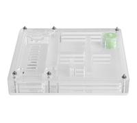 Haofy Boîte d'élevage de Fourmis en Acrylique, Transparent avec Gamelles d'alimentation pour Les Amateurs de Fourmis Observant Les Comportements, Station 'Alimentation Facile, Compacte, 4,3x3,9x0,7
