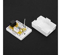 Haofy Boîte D'information de Bureau pour Réseaux de Catégorie 6, Pratique et Polyvalente, 2 Pièces pour la Configuration des Réseaux Domestiques