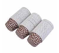 Haofy Boîtes à Cupcakes Simples, Papier couché de qualité Alimentaire, 100 Mini Doublures de Cupcakes pour la Pâtisserie, Idéales pour les Fêtes Prénatales, les Mariages et les Fêtes (Pois marron)